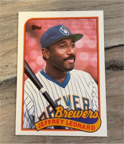 1989 Topps #160 Jeffrey Leonard — front