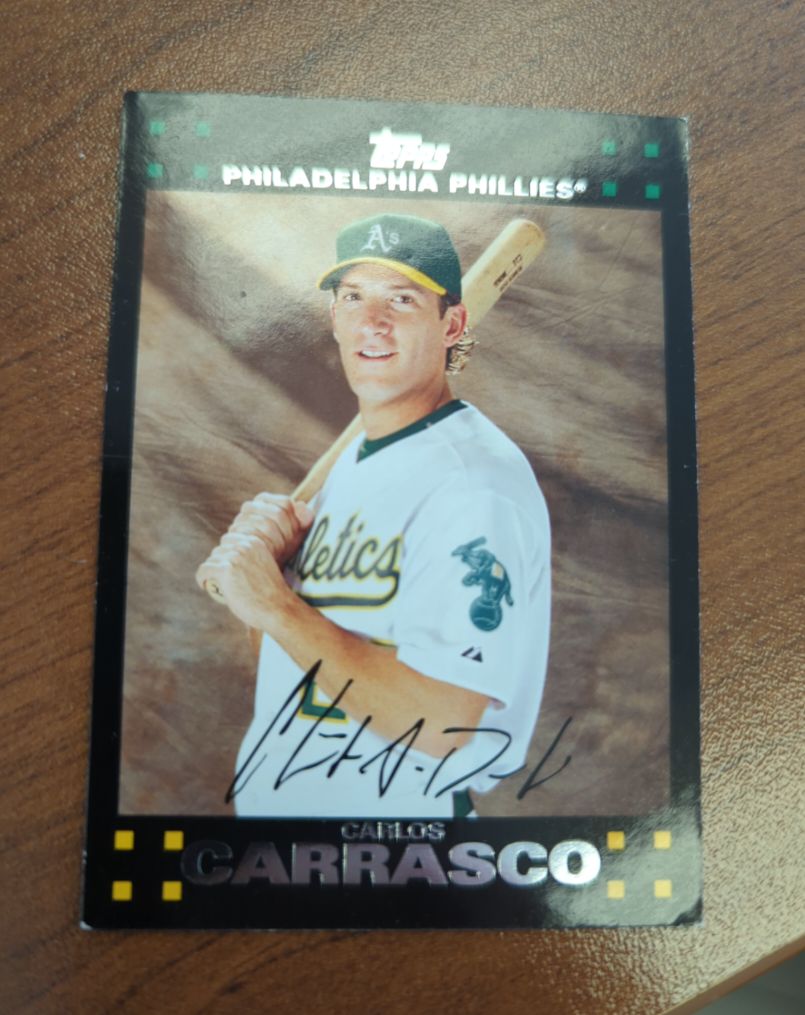 2007 Topps Update #UH40 Carlos Carrasco — front
