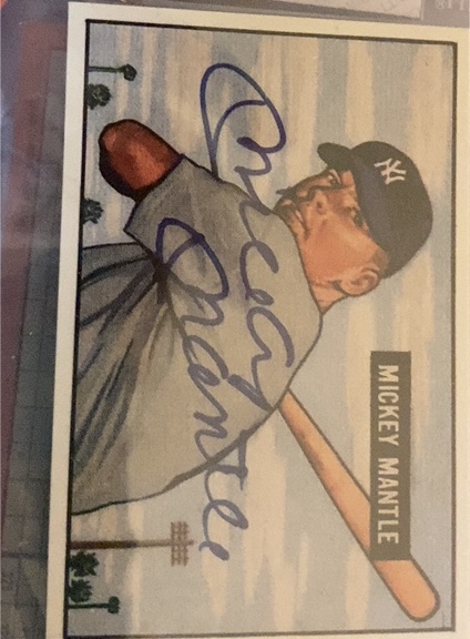 1951 Bowman #253 Mickey Mantle — front