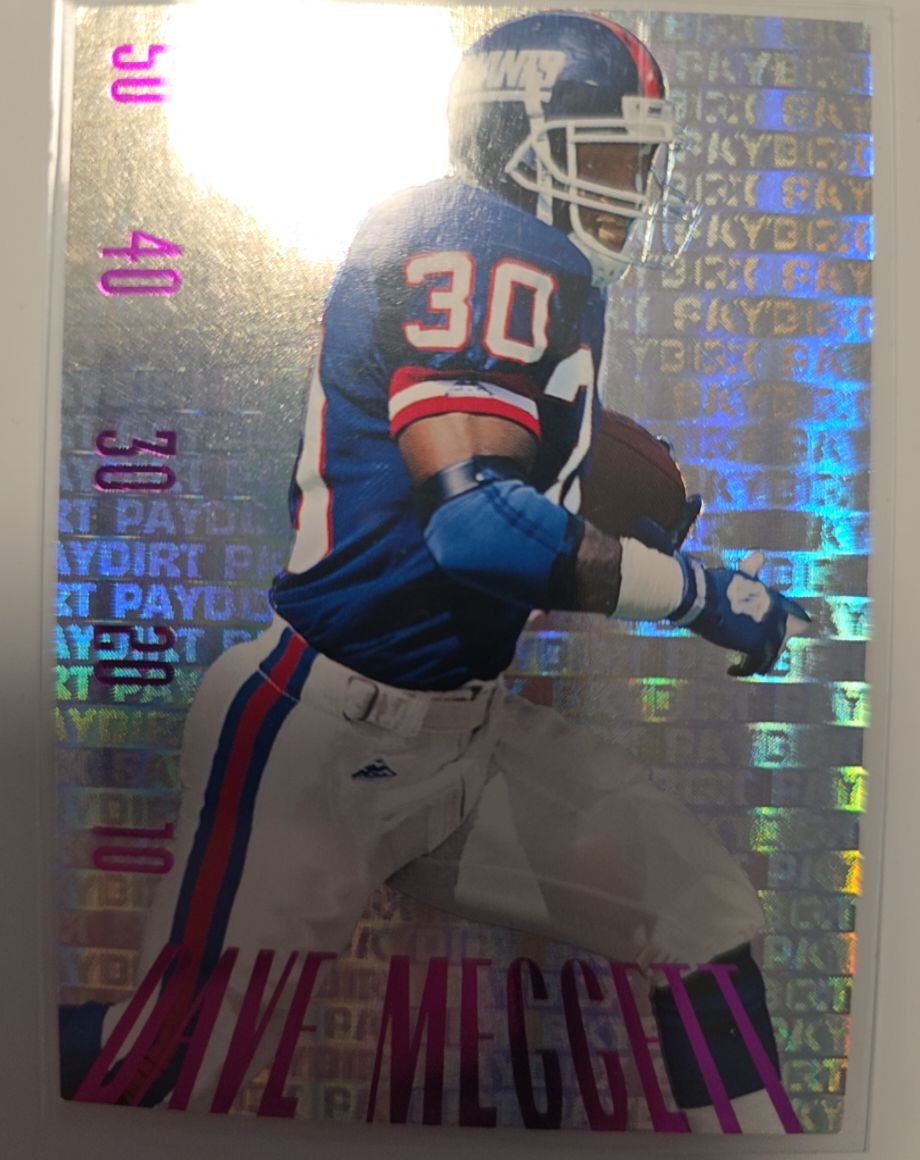 1995 SkyBox Premium Paydirt #PD16 Dave Meggett — front