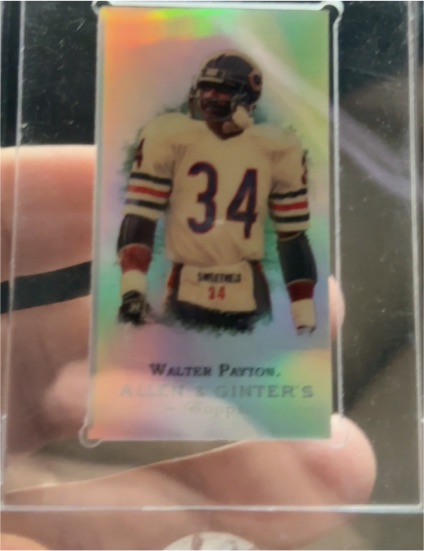 2009 eTopps Allen & Ginter Super Bowl Champions Walter Payton — front