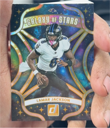 2025 Panini Donruss #13 Lamar Jackson Galaxy of Stars — front