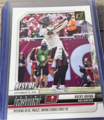2025 Donruss #INS-BIG Bucky Irving Best of Instant — front