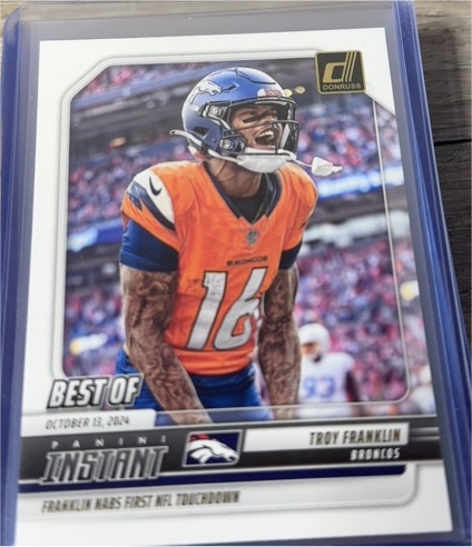 2025 Donruss #INS-TFN Troy Franklin Best of Instant — front