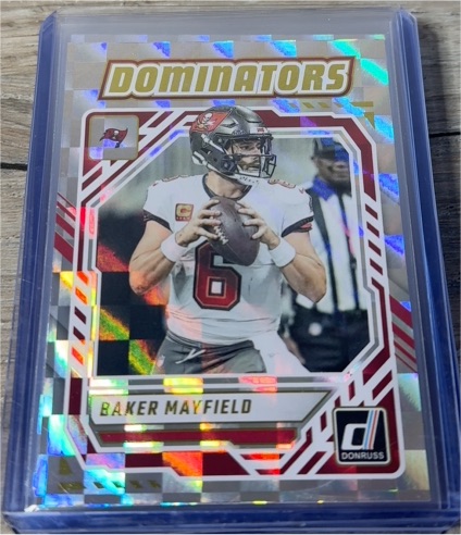 2025 Donruss #DOM-BMD Baker Mayfield Dominators — front