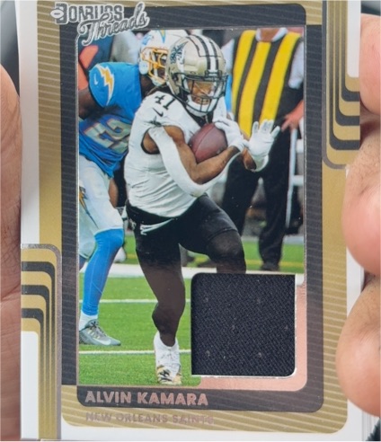 2025 Panini Donruss Threads #DTH-AKA Alvin Kamara — front