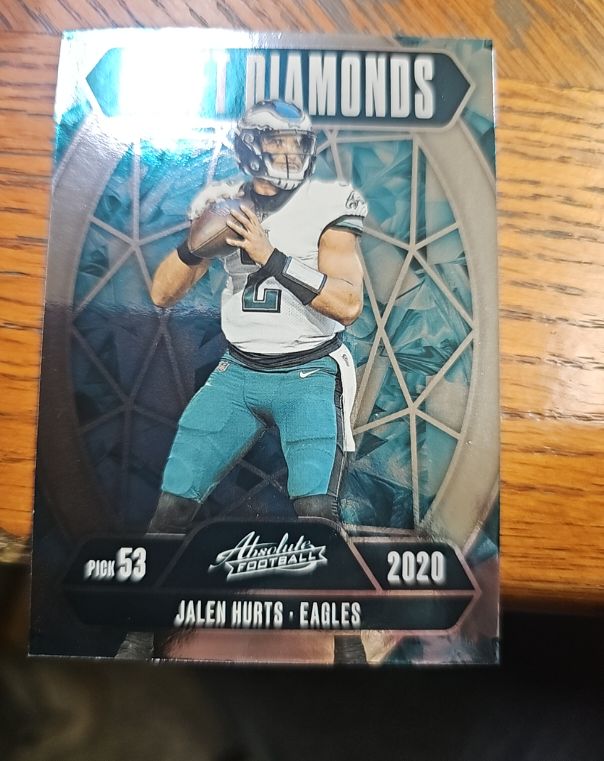 2020 Panini Absolute Draft Diamonds #DD-JHS Jalen Hurts — front