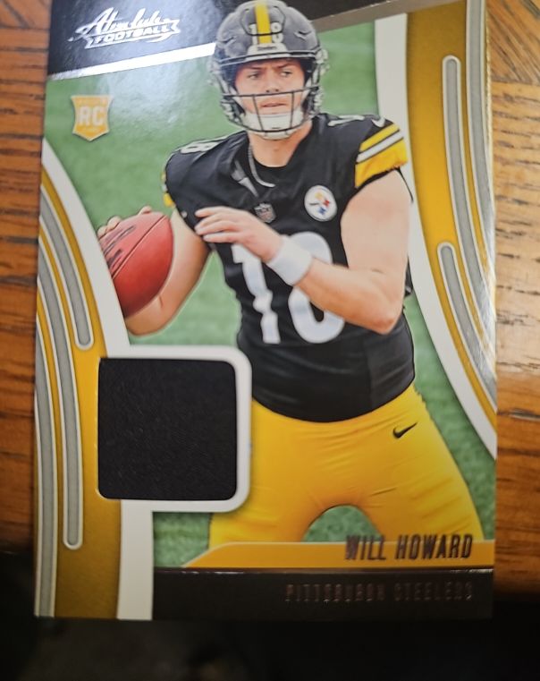 2025 Panini Absolute Rookie Materials #ARM-WHD Will Howard — front