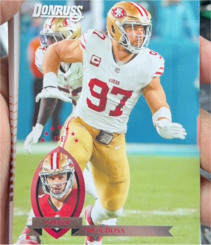 2025 Panini Donruss #20 Nick Bosa Retro 1995 — front