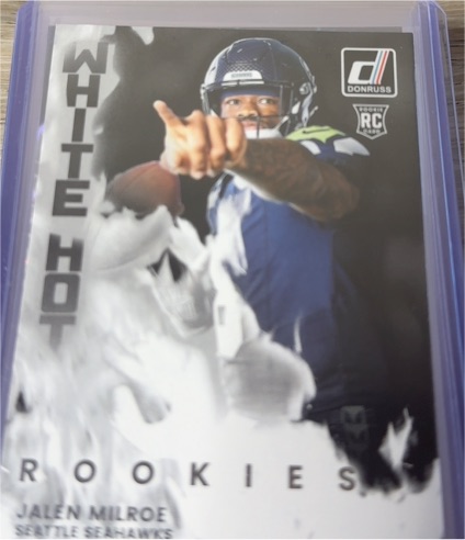 2025 Donruss #WHR-JLM Jalen Milroe White Hot Rookies — front