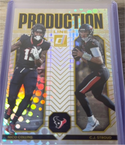 2025 Panini Donruss #11 Production Line C.J. Stroud, Nico Collins — front