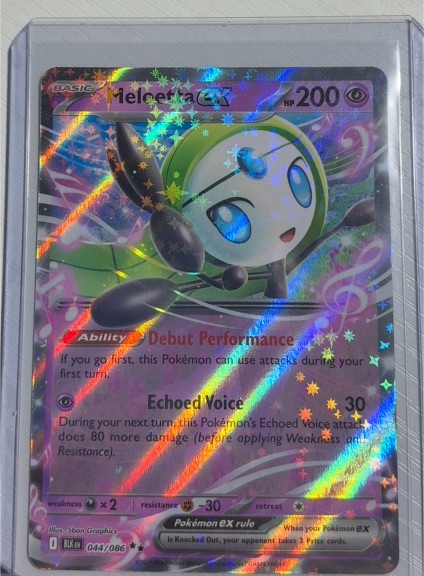 2022 Pokémon TCG Black Bolt #044 Meloetta ex — front