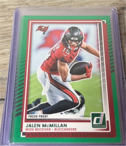 2025 Panini Donruss Press Proof Jalen McMillan — front