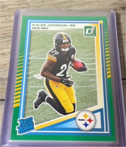 2025 Panini Donruss #322 Kaleb Johnson — front