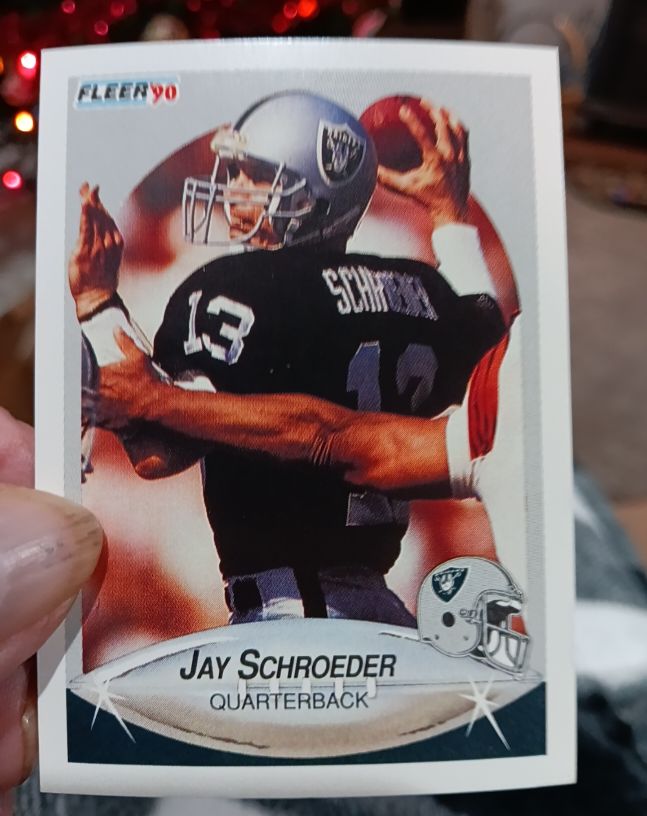 1990 Fleer #259 Jay Schroeder — front