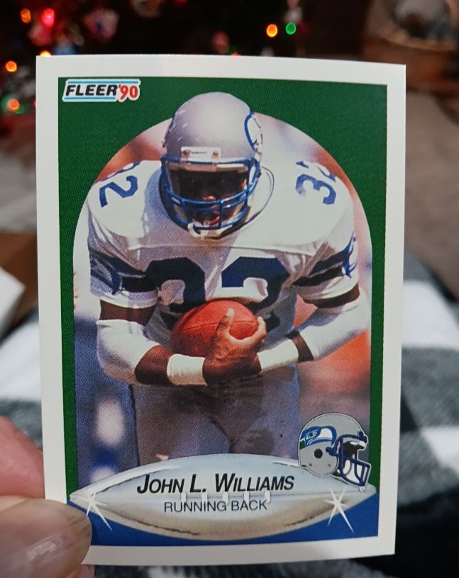 1990 Fleer #274 John L. Williams — front