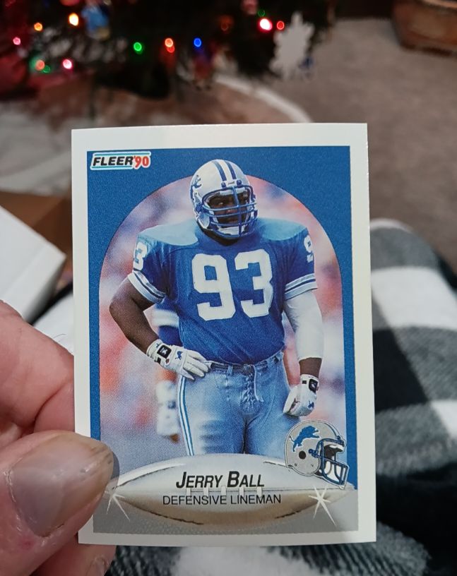 1990 Fleer #93 Jerry Ball — front