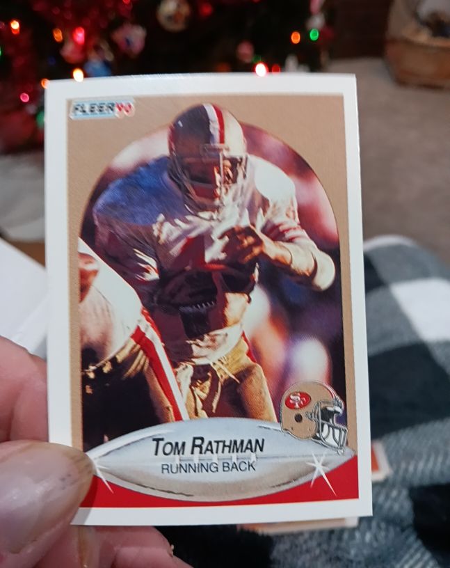 1990 Fleer #12 Tom Rathman — front