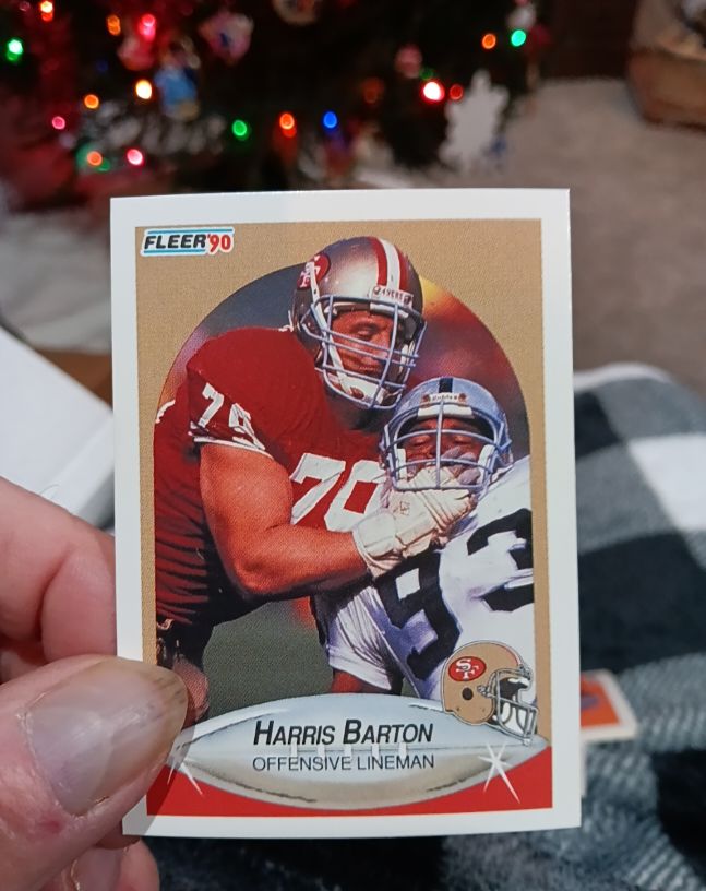 1990 Fleer #78 Harris Barton — front