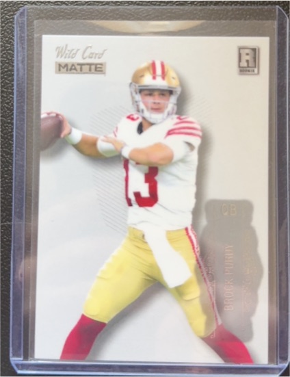 2022 Wild Card Matte #BC-BP Brock Purdy — front