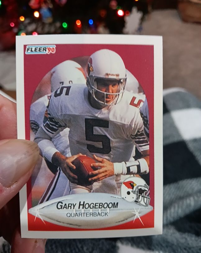 1990 Fleer #5 Gary Hogeboom — front