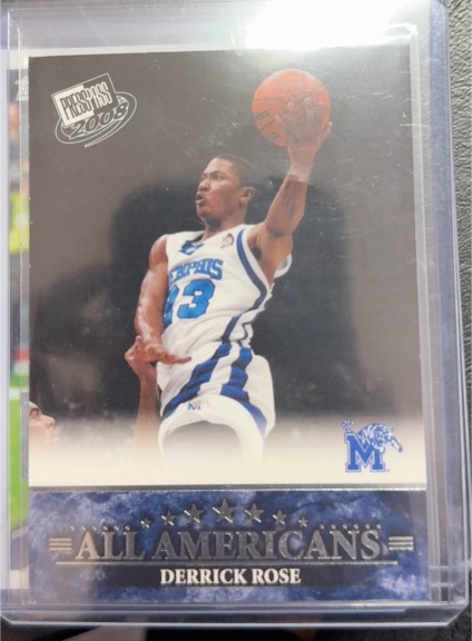 2008 Press Pass All Americans #45 Derrick Rose — front