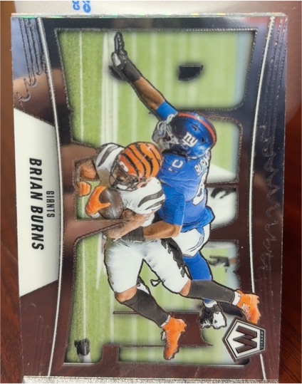 2025 Panini Mosaic #7 Brian Burns Bang! — front