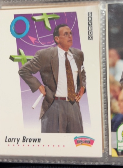 1991-92 SkyBox #401 Larry Brown — front