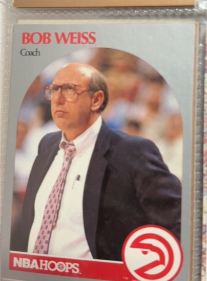 1990-91 NBA Hoops #305 Bob Weiss — front
