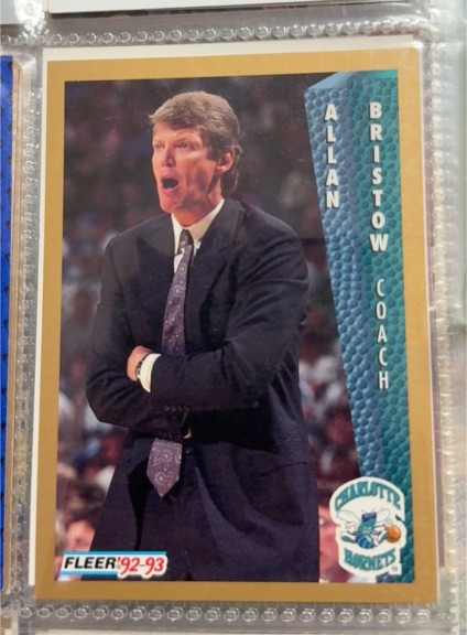 1992-93 Fleer #21 Allan Bristow — front