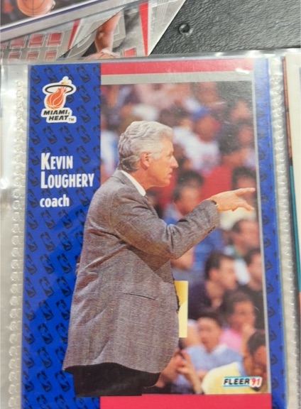 1991-92 Fleer #110 Kevin Loughery Miami Heat Coach — front