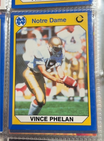 1990 Collegiate Collection #8 Vince Phelan — front