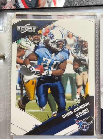 2009 Score #R328 Chris Johnson — front