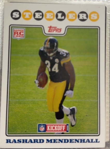 2008 Topps Kickoff #179 Rashard Mendenhall — front
