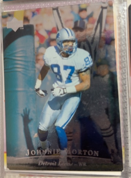 1996 Upper Deck Silver Collection #10 Johnnie Morton — front