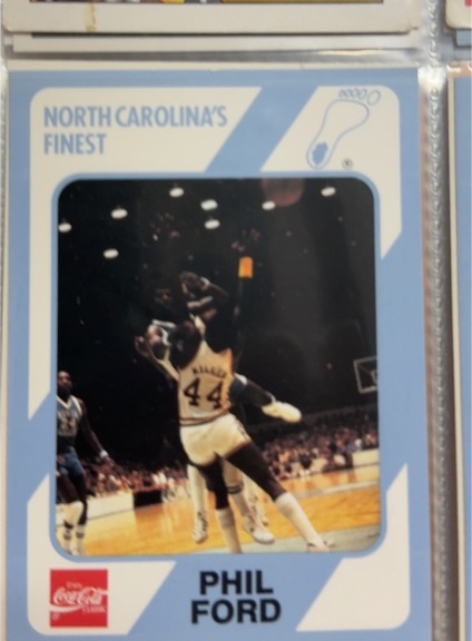 1989 Collegiate Collection North Carolina's Finest #98 Phil Ford — front