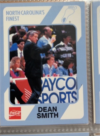 1989 Collegiate Collection North Carolina's Finest #3 Dean Smith — front