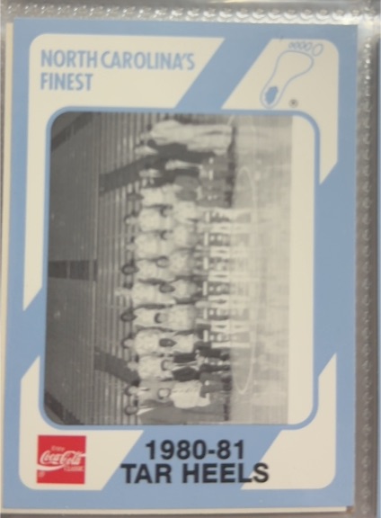 1989 Collegiate Collection North Carolina's Finest #50 1980-81 Tar Heels — front