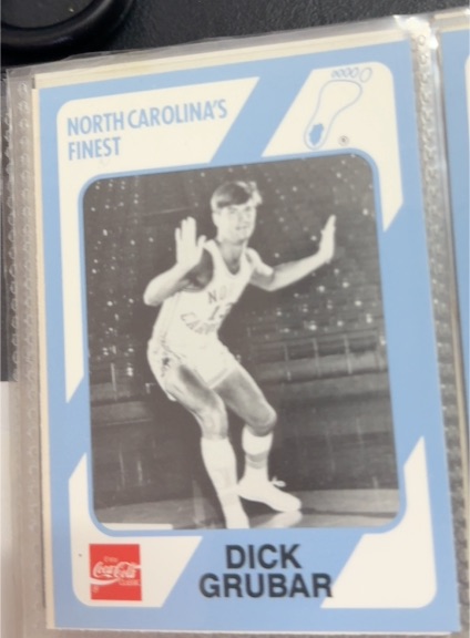 1989 Collegiate Collection North Carolina's Finest #87 Dick Grubar — front