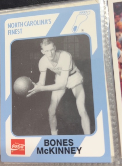 1989 Collegiate Collection North Carolina's Finest #126 Bones McKinney — front