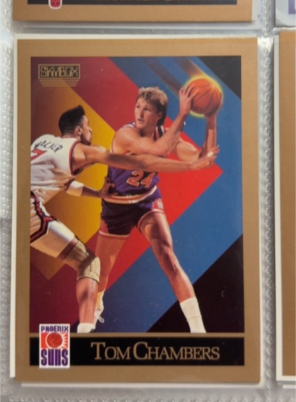 1990-91 SkyBox #220 Tom Chambers Phoenix Suns — front
