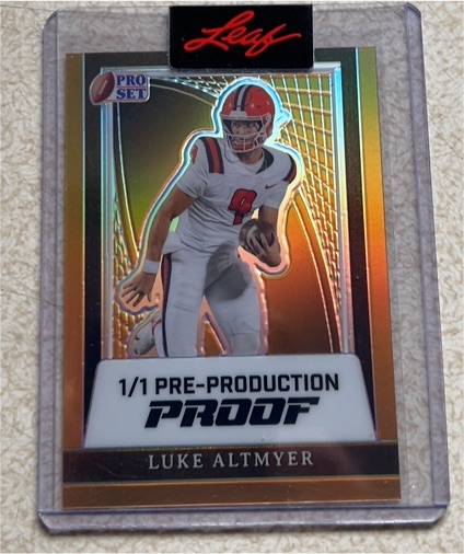 2024 Leaf Pro Set 1/1 Pre-Production Proof Luke Altymer — front