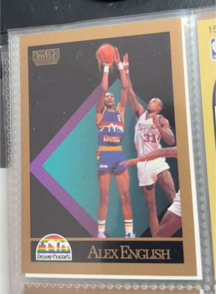 1990-91 SkyBox #74 Alex English — front