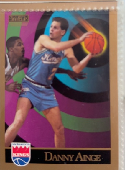 1990-91 SkyBox #242 Danny Ainge Sacramento Kings — front