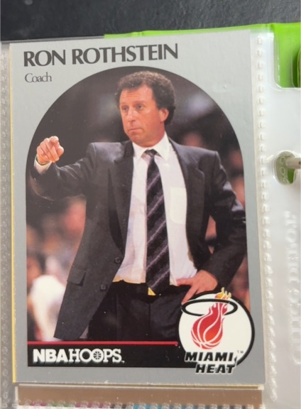 1990 NBA Hoops #318 Ron Rothstein — front