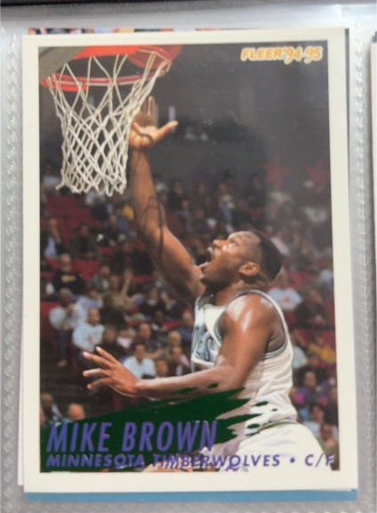 1994-95 Fleer #321 Mike Brown — front
