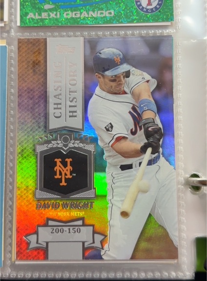 2013 Topps Chasing History #CH-99 David Wright — front