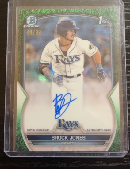 2023 Bowman Chrome #CPA-BJ Brock Jones — front