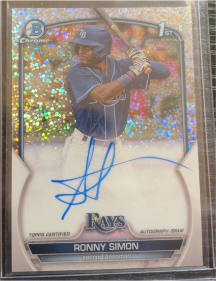 2023 Bowman Chrome #CPA-RS Ronny Simon — front