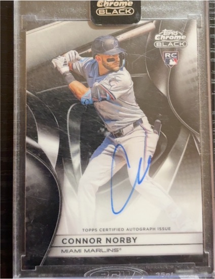 2025 Topps Chrome Black #CBA-CN Connor Norby — front